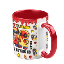 Load image into Gallery viewer, Personalized Accent Mug Best Friends Custom Name Gift

