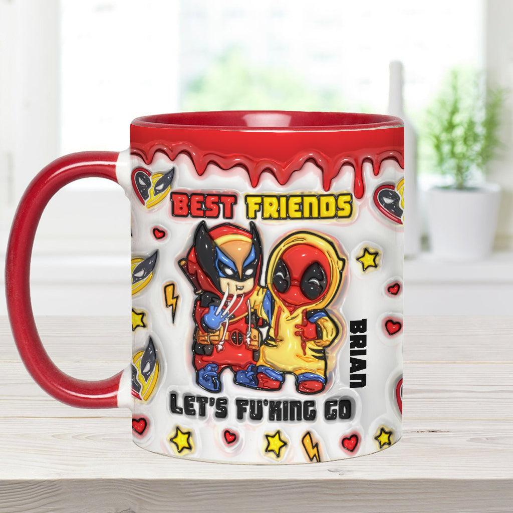 Personalized Accent Mug Best Friends Custom Name Gift