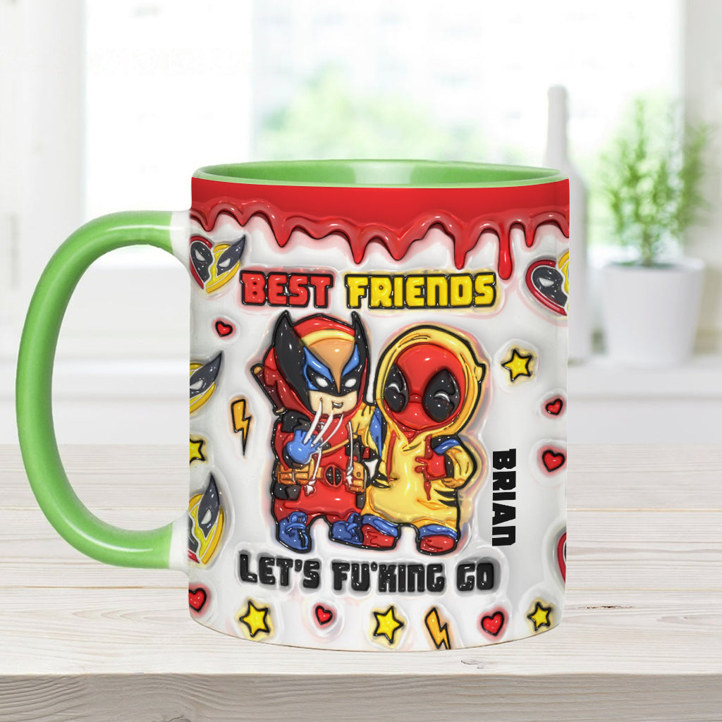 Personalized Accent Mug Best Friends Custom Name Gift