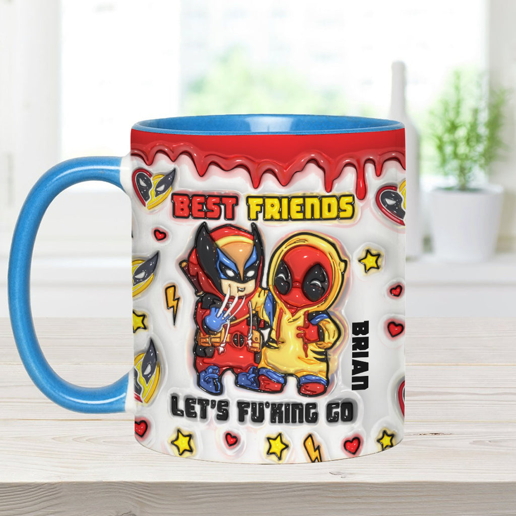 Personalized Accent Mug Best Friends Custom Name Gift