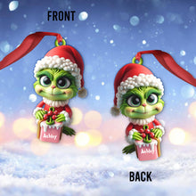 Load image into Gallery viewer, Merry Grinchmas Personalized Custom Shaped Ornament for Christmas
