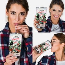 Load image into Gallery viewer, Personalized Holiday Mouse Tumbler with Names for Christmas
