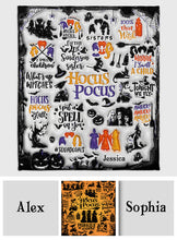 Load image into Gallery viewer, Personalized Hocus Pocus Blanket Custom Name Gift for Witch Lovers
