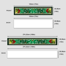 Load image into Gallery viewer, Personalized Christmas Table Runner with Grinch Design for Family
