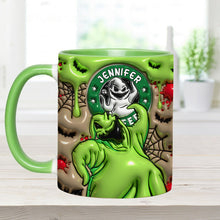 Load image into Gallery viewer, Personalized Halloween Accent Mug Custom Name Gift Idea
