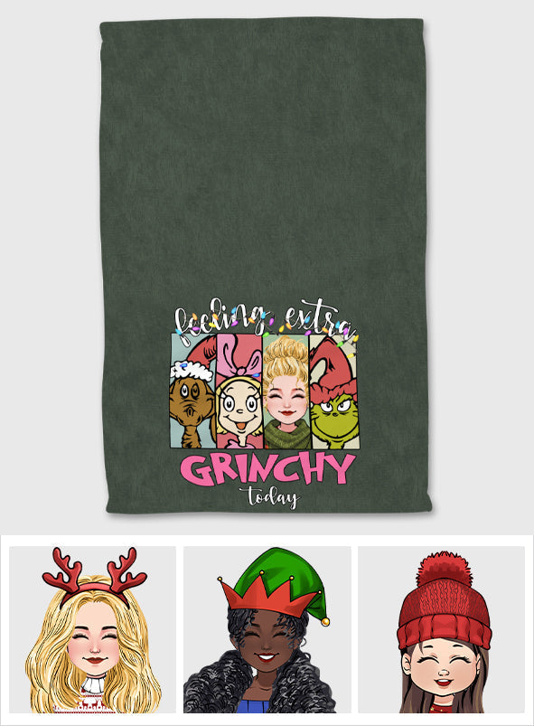 Personalized Grinch Christmas Towel Custom Design Gift Idea