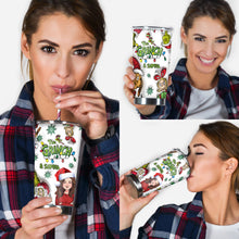 Load image into Gallery viewer, Personalized Grinch Christmas Tumbler 20oz Custom Name Gift
