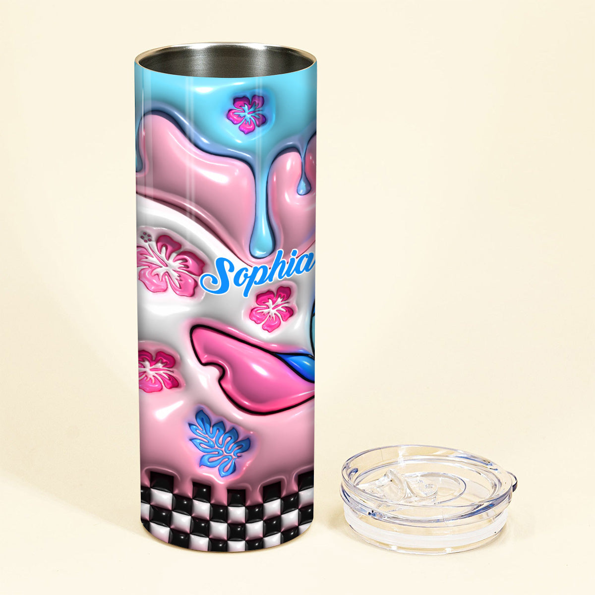 Personalized Ohana Skinny Tumbler Custom Name Gift for Family