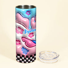 Load image into Gallery viewer, Personalized Ohana Skinny Tumbler Custom Name Gift for Family
