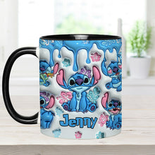 Load image into Gallery viewer, Personalized Ohana Accent Mug with Custom Name Gift for Family
