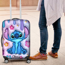 Load image into Gallery viewer, Personalized Ohana Luggage Cover Custom Name Gift for Travelers
