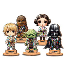 Load image into Gallery viewer, Personalized Freestanding Wood Plaque The Force Family Gift for Christmas

