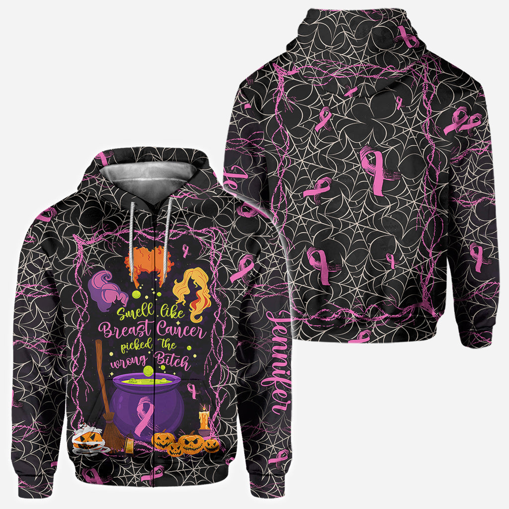 Personalized Breast Cancer Awareness All Over Shirt for Halloween