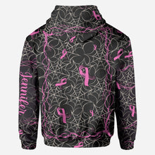 Load image into Gallery viewer, Personalized Breast Cancer Awareness All Over Shirt for Halloween
