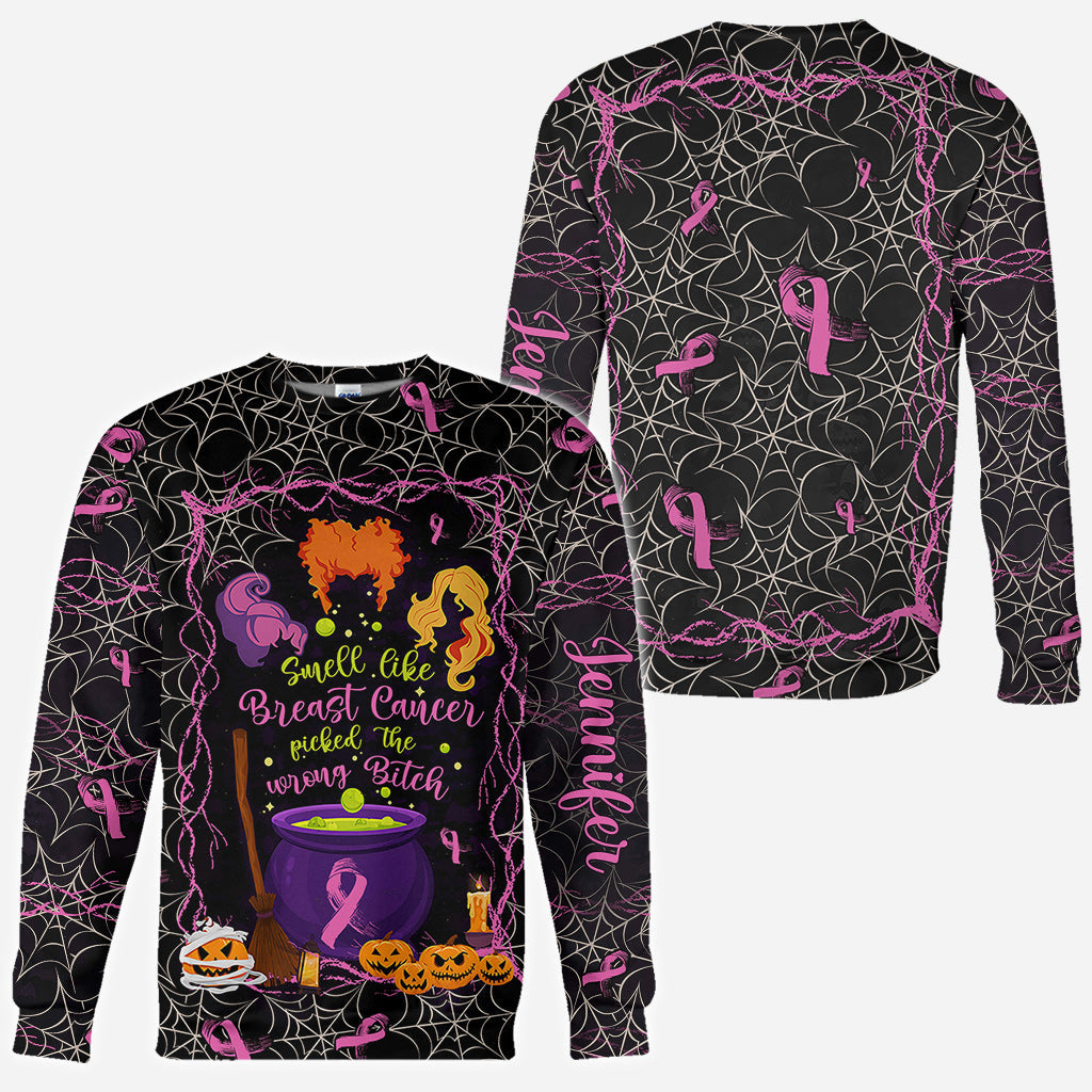 Personalized Breast Cancer Awareness All Over Shirt for Halloween