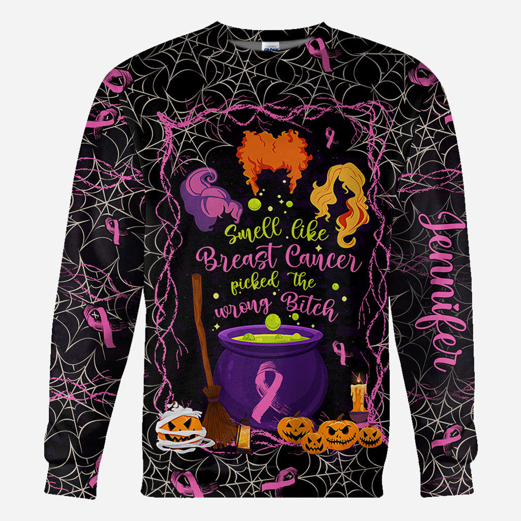 Personalized Breast Cancer Awareness All Over Shirt for Halloween