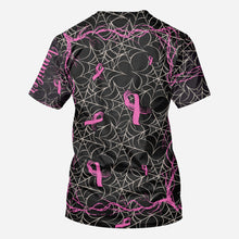 Load image into Gallery viewer, Personalized Breast Cancer Awareness All Over Shirt for Halloween
