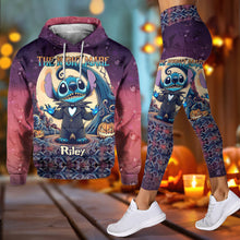 Load image into Gallery viewer, Personalized Nightmare Ohana Hoodie and Leggings Set for Halloween Gift

