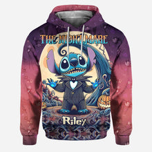 Load image into Gallery viewer, Personalized Nightmare Ohana Hoodie and Leggings Set for Halloween Gift
