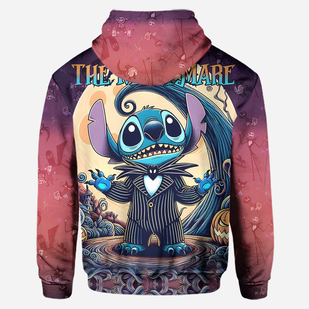 Personalized Nightmare Ohana Hoodie and Leggings Set for Halloween Gift