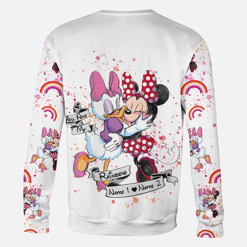 Personalized All-Over Print LGBT Support T-Shirt and Hoodie for Couple Gift
