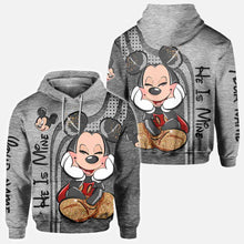 Load image into Gallery viewer, Personalized LGBT Couple Hoodie Custom Name All Over Sweatshirt
