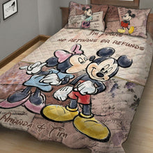 Load image into Gallery viewer, Personalized Couple Quilt Set Soft Polyester Design for Anniversary
