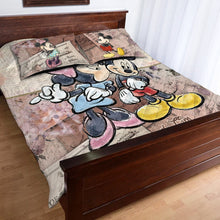Load image into Gallery viewer, Personalized Couple Quilt Set Soft Polyester Design for Anniversary
