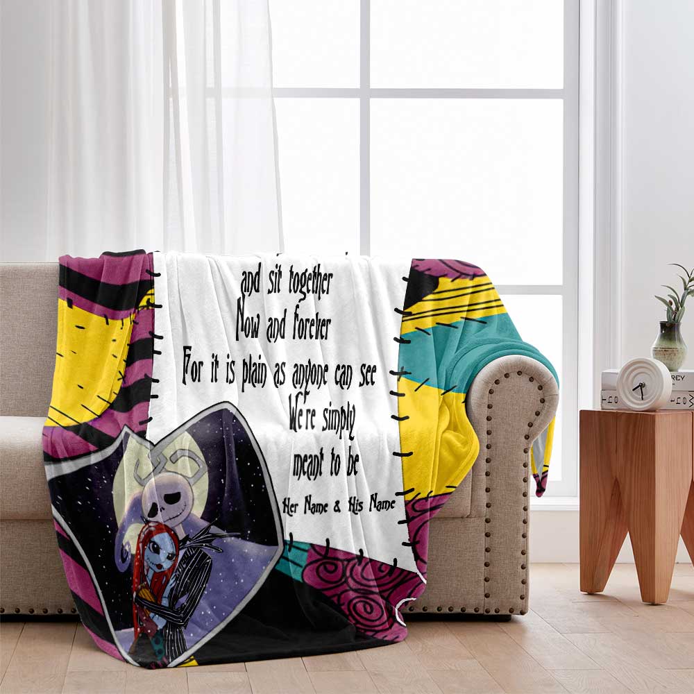 Personalized Couple Blanket Custom Design Gift for Anniversary