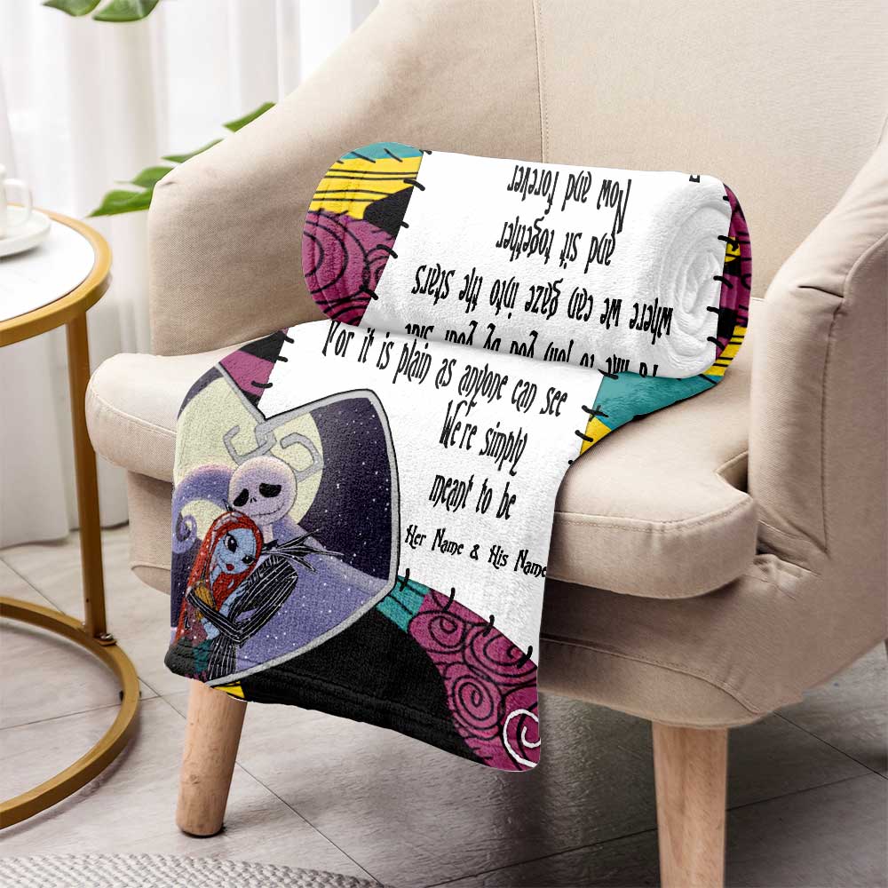 Personalized Couple Blanket Custom Design Gift for Anniversary