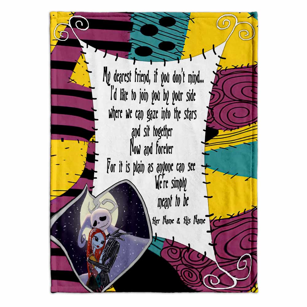 Personalized Couple Blanket Custom Design Gift for Anniversary