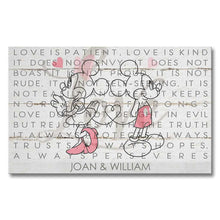 Load image into Gallery viewer, Personalized Love Is Patient Couple Canvas Art Gift
