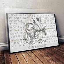 Load image into Gallery viewer, Personalized Love Is Patient Canvas Art for Couples Gift
