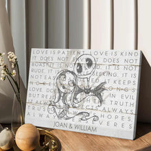 Load image into Gallery viewer, Personalized Love Is Patient Canvas Art for Couples Gift
