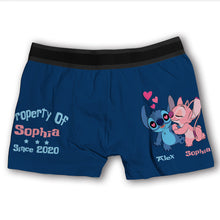 Load image into Gallery viewer, Personalized Ohana Men's Boxer Briefs Custom Name Gift for Couples
