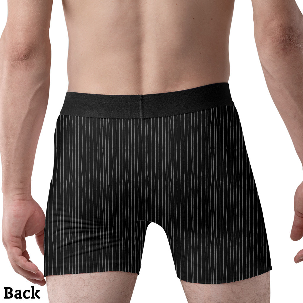 Personalized Men's Boxer Briefs Custom Couple Gift with Names