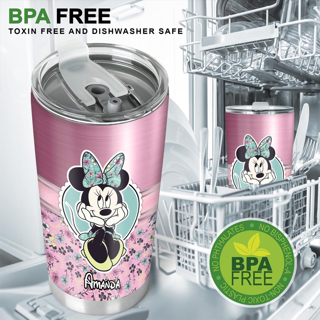 Personalized Mouse Tumbler Custom Name Gift for Kids