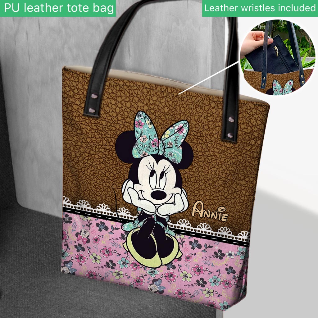 Personalized Tote Bag with Sweet Mouse Ears Gift for Mom