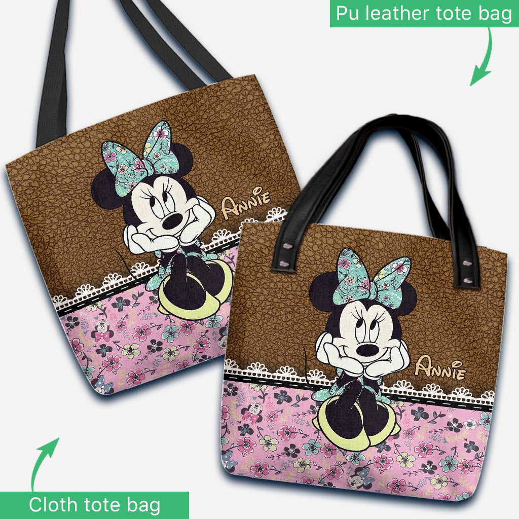 Personalized Tote Bag with Sweet Mouse Ears Gift for Mom