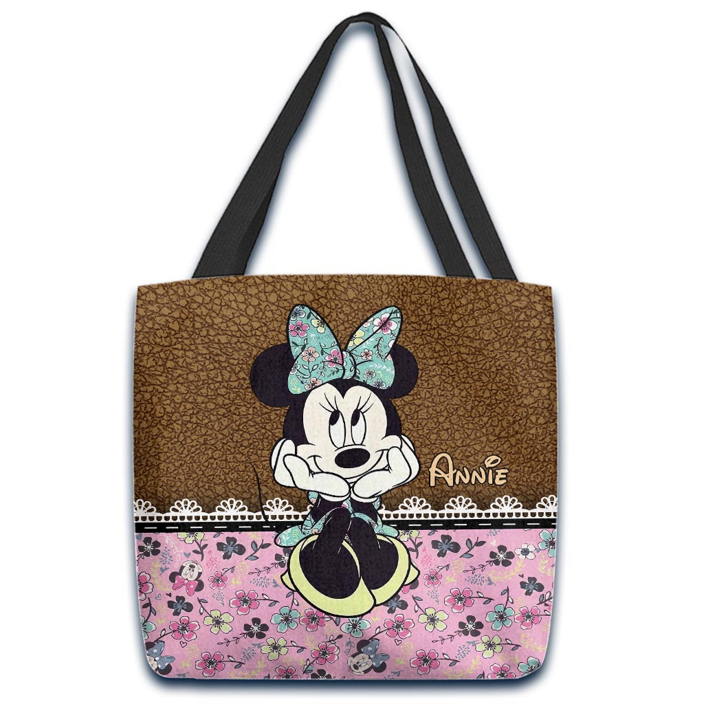 Personalized Tote Bag with Sweet Mouse Ears Gift for Mom