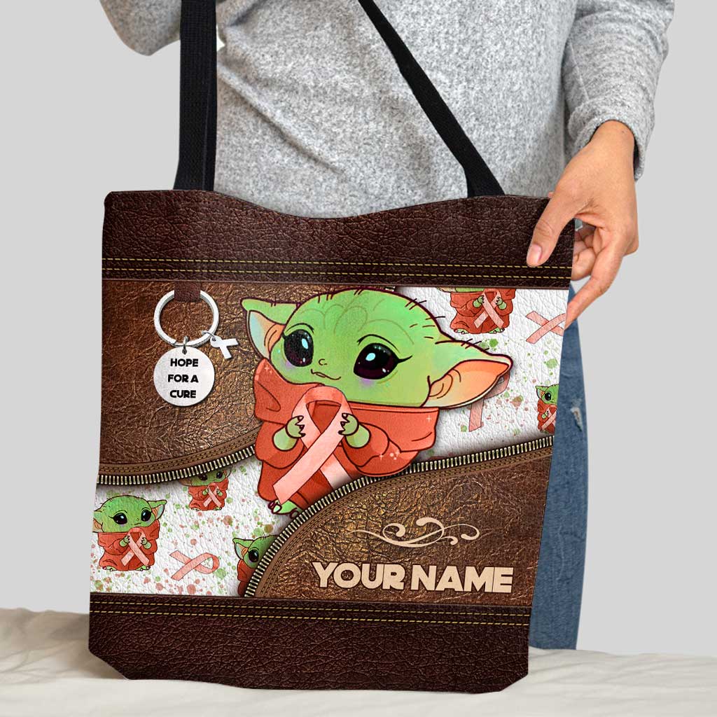 Personalized Multiple Sclerosis Awareness Tote Bag with Custom Name