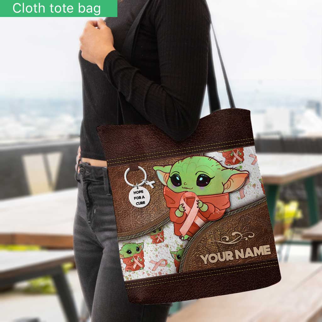 Personalized Multiple Sclerosis Awareness Tote Bag with Custom Name