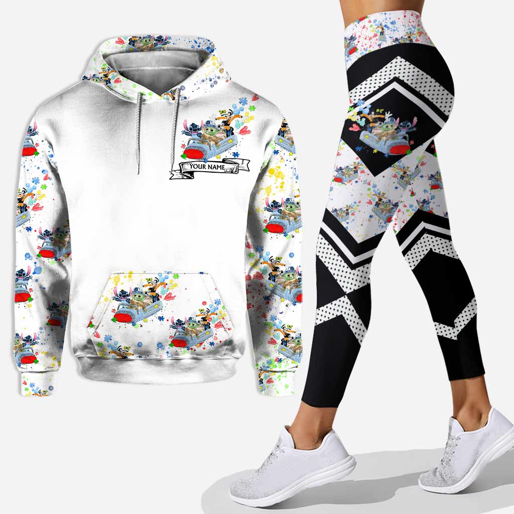 Personalized Autism Awareness Hoodie & Leggings Custom Name Gift