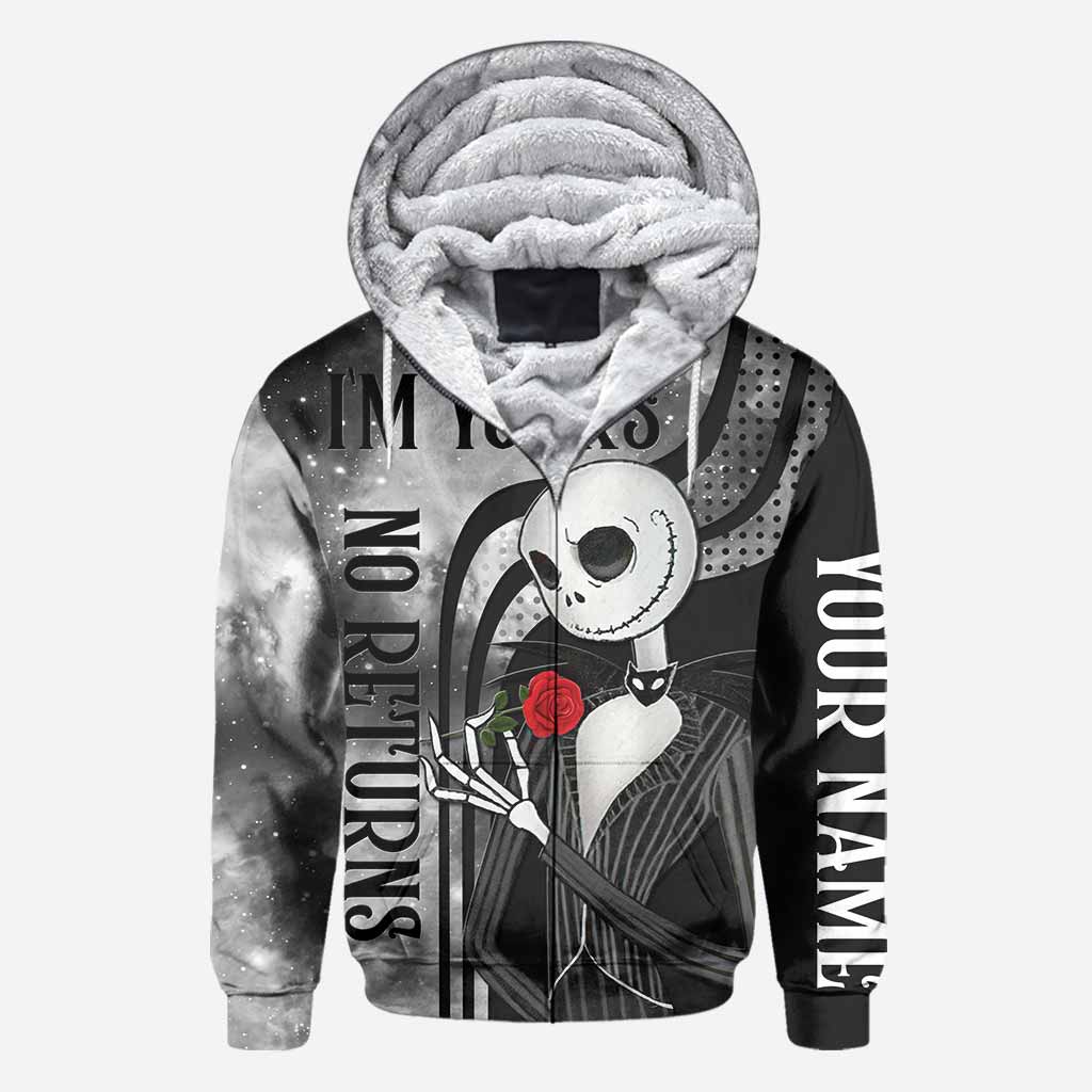 Personalized Nightmare All Over Hoodie for Couples | Custom Name Gift