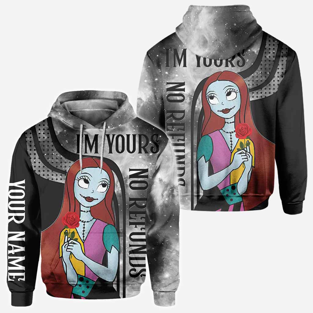 Personalized Nightmare All Over Hoodie for Couples | Custom Name Gift