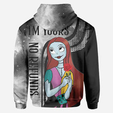 Load image into Gallery viewer, Personalized Nightmare All Over Hoodie for Couples | Custom Name Gift

