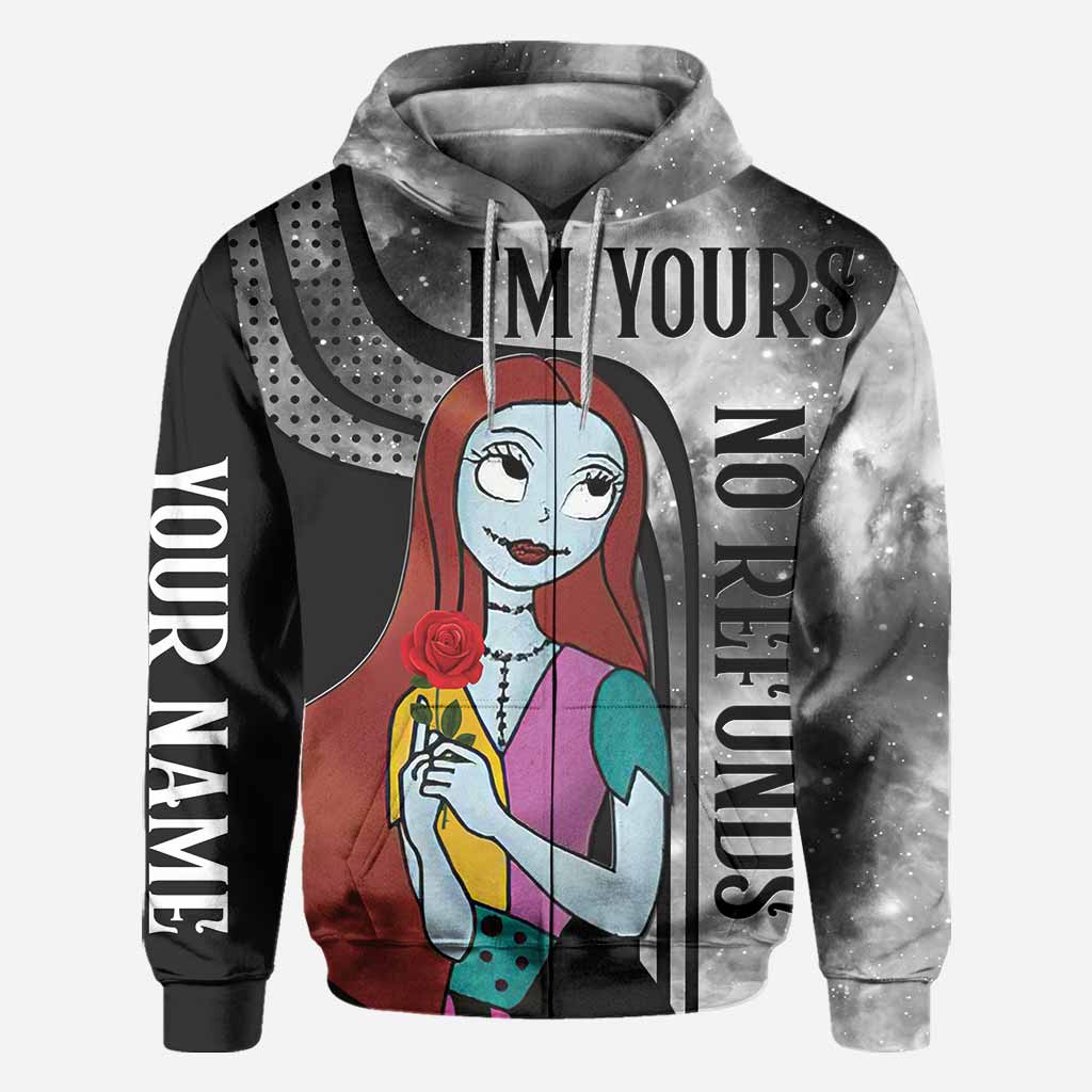 Personalized Nightmare All Over Hoodie for Couples | Custom Name Gift