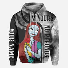 Load image into Gallery viewer, Personalized Nightmare All Over Hoodie for Couples | Custom Name Gift
