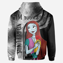 Load image into Gallery viewer, Personalized Nightmare All Over Hoodie for Couples | Custom Name Gift
