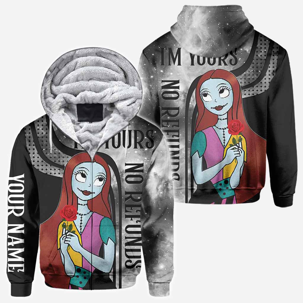Personalized Nightmare All Over Hoodie for Couples | Custom Name Gift